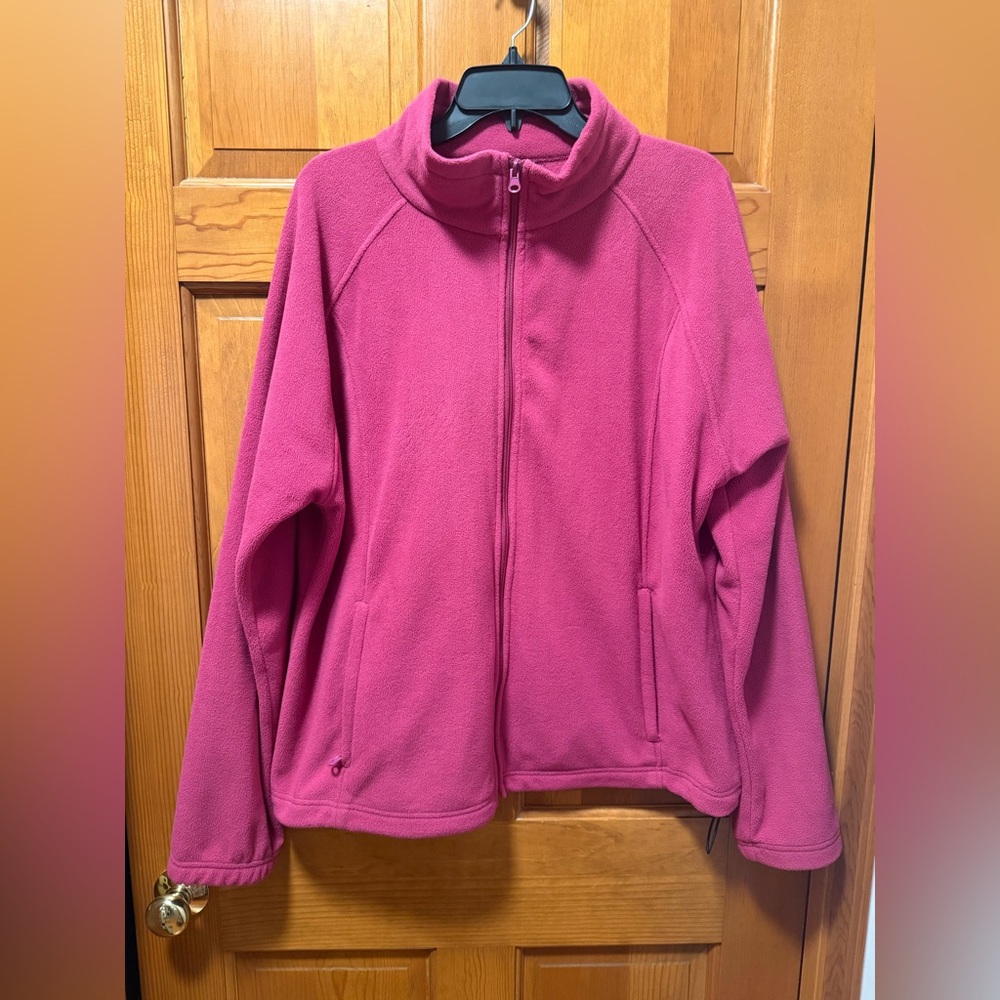 ⭐️Bit & Bridle Fuchsia Fleece Jacket Size 1X
